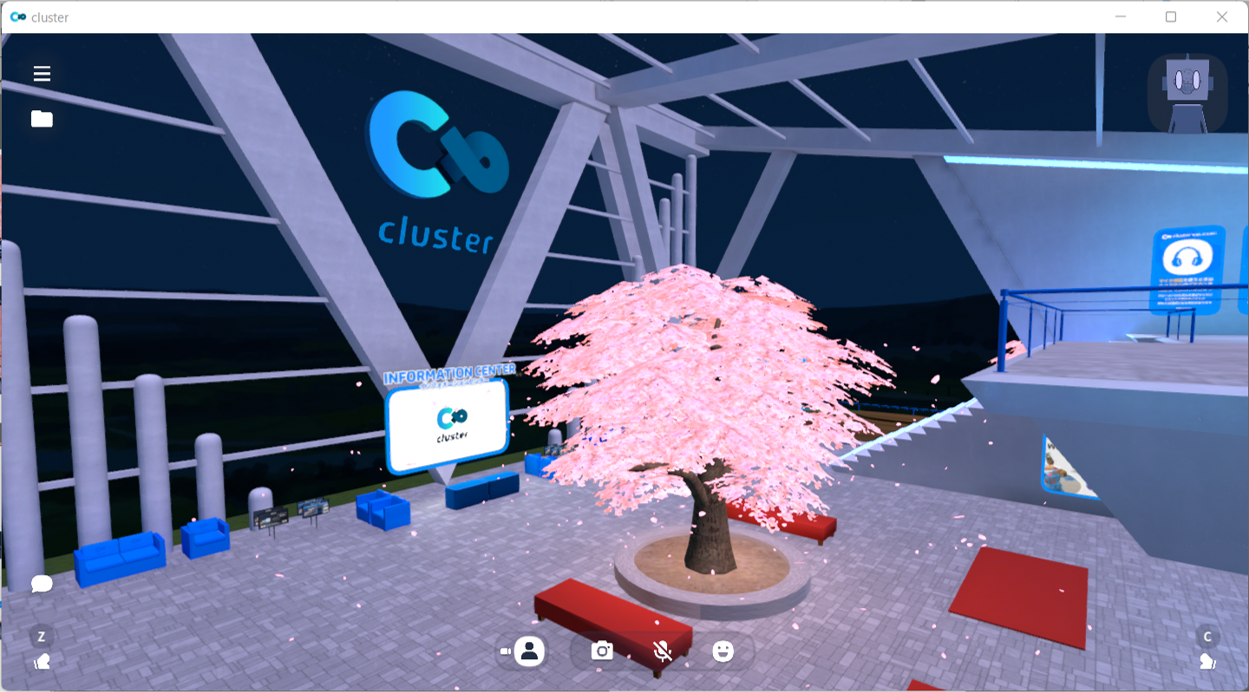 cluster　1人で再入場した際のCluster Lobby